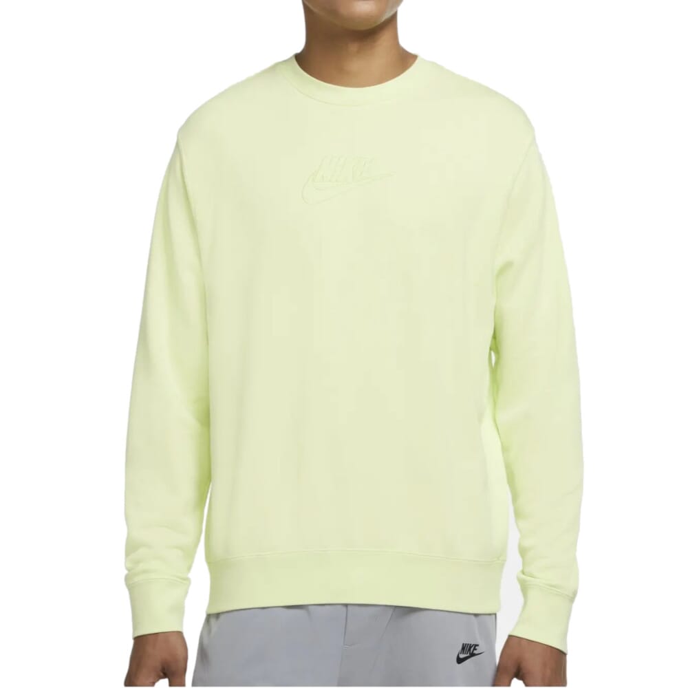 Nike Sportswear Essentials+ French Terry Crew Sweatshirt Yellow  DD4664-736 Men's