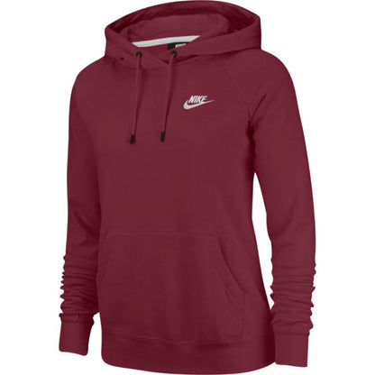 Nike Sportswear Essential Fleece Pullover Hoodie Maroon  BV4124-638 Women's