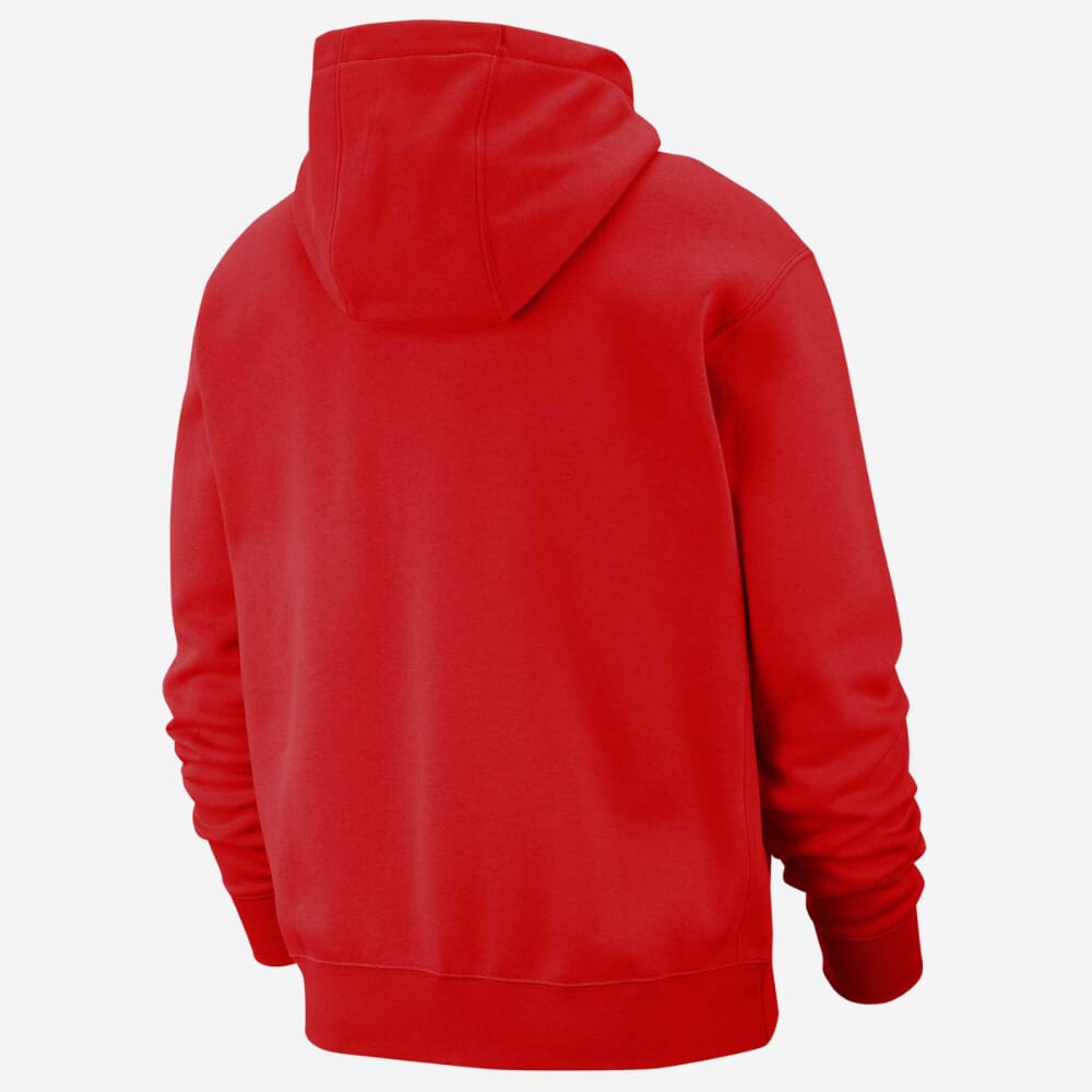 Nike Sportswear Club Fleece Full Zip Hoodie Red/White  BV2645-657 Men's